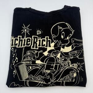 Shoe Palace x Richie Rich graphic black t-shirt, size Medium
